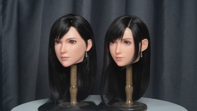 Game Lady Doll Tifa Heads Side by Side