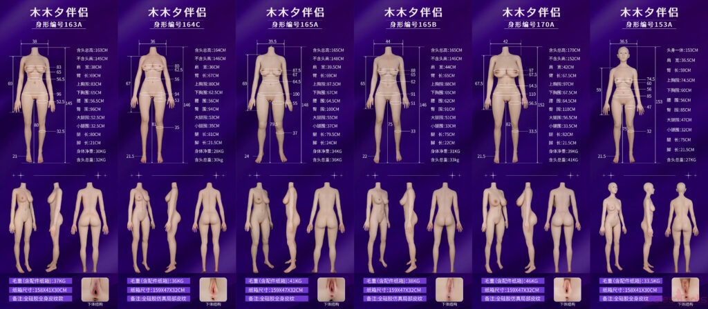 MMX Doll Bodies Specs Side by Side Comparison