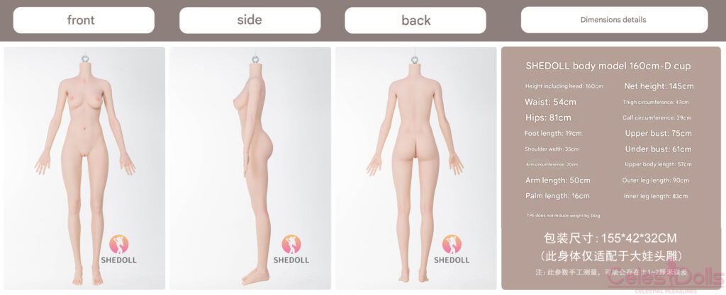 Shedoll Doll TPE 160D Body